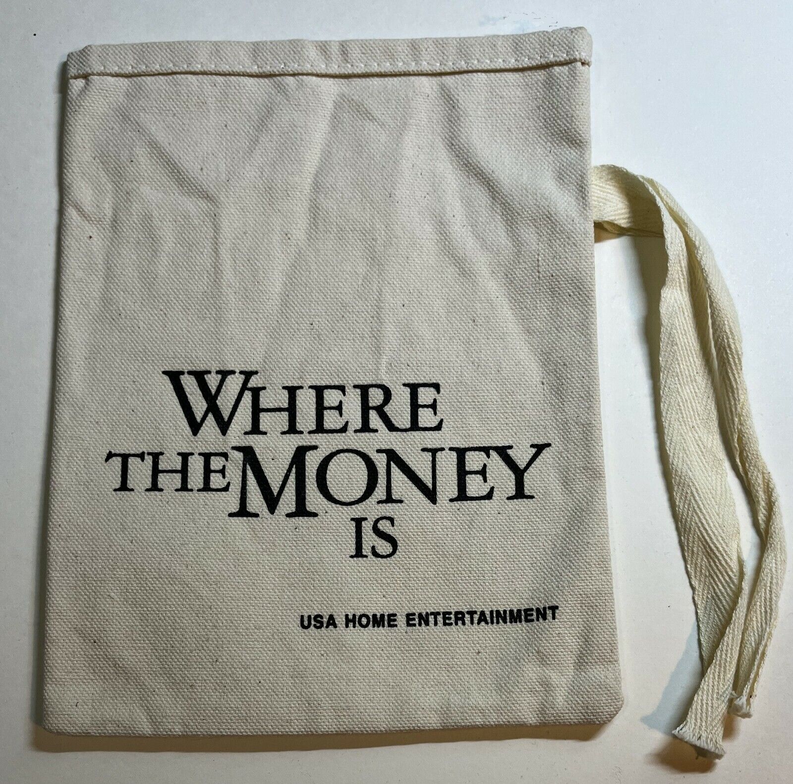 Vintage WHERE THE OFFicial MONEY IS Paul Newman Bag Money - New sales