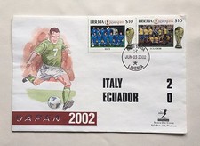 FIFA World Cup 2002 Stamp Collection Italy Ecuador Cover Westminster