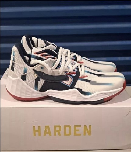 Adidas James Harden Vol. 4 GCA Dynasty Rockets WHITE SNEAKERS SHOES 8.5 FY0842 - Picture 4 of 20