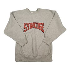 Vintage Syracuse University Sweatshirt Mens Large Weave 90s