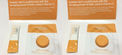 2 of CLINIQUE Fresh Pressed Renewing Powder Cleanser + Daily Booster Mini Set