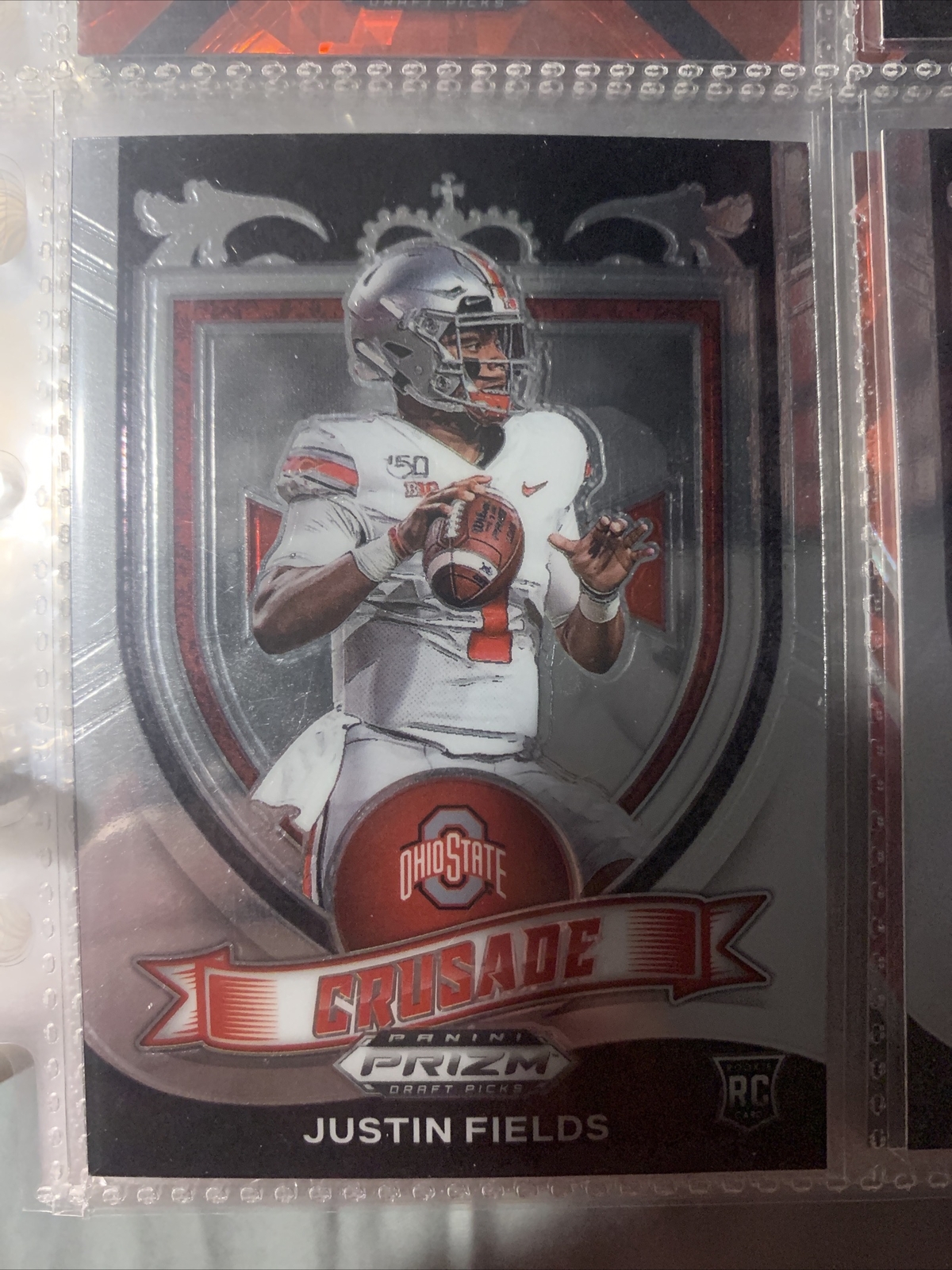 Justin Fields Prizm Draft Picks Rookie Card 2021