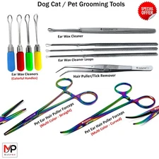 Ear Wax Removal Kit Cleaner Ear Pick Curette Loop ENT Hair Remover Forceps Tool