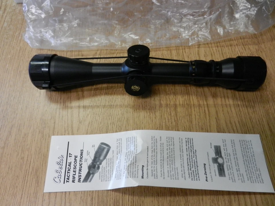 Mira para rifle táctico Cabela's Pine Ridge .17 modelo 17-SF 3-12x40 mm nueva en caja Foto 3 de 4