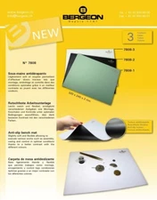 Bergeon 7808-1 GREEN Anti-skid bench mat slightly soft and flexible SWISS MADE