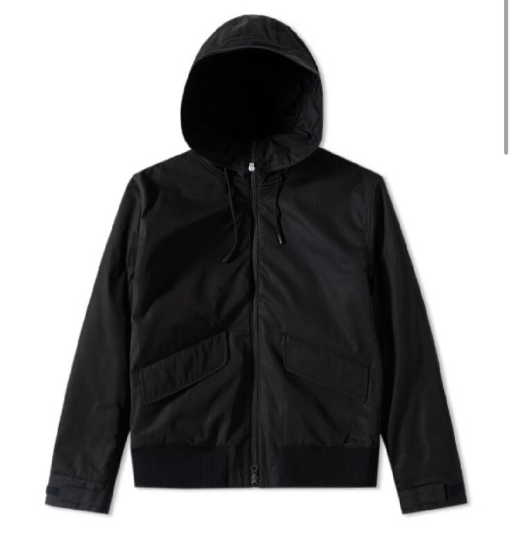 NEW W/TAGS $950 ACNE STUDIOS 'PORTLAND PAW 16' BLACK HOODED JACKET