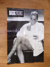 BASIC INSTINCT - 1992 - 1 SHEET FOLDED 27 X 39.5 - SHARON STONE, MICHAEL DOUGLAS