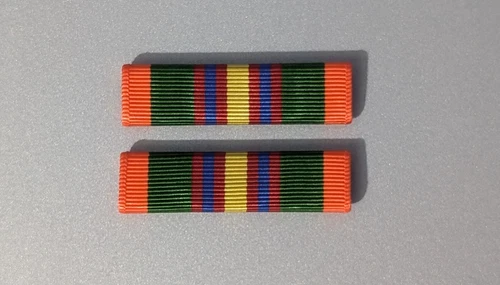 CORRECT SIZE - TXSG Meritorious Service - Moiré Ribbon Made in USA -New-Set of 2