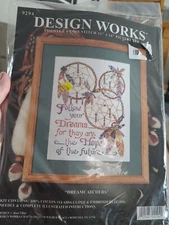 Design Works Dreamcatchers 9294 Counted Cross Stitch 11x14 Picture Kit Sealed