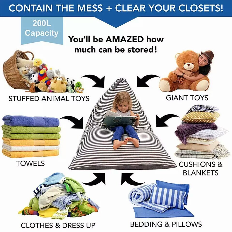 giant animal bean bag