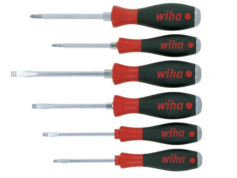 Wiha SoftFinish SL/PH Hex Screwdriver Set, 7 Piece