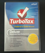 TurboTax Deluxe Federal  State Returns Tax Year 2009 for Windows  MAC