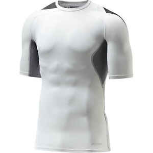 ADIDAS TECHFIT CLIMACOOL maglia t-shirt intima termica bianca calcio corsa  tg. M | eBay