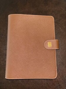 New Notiq Demi Ringless Agenda Saffiano Caramel