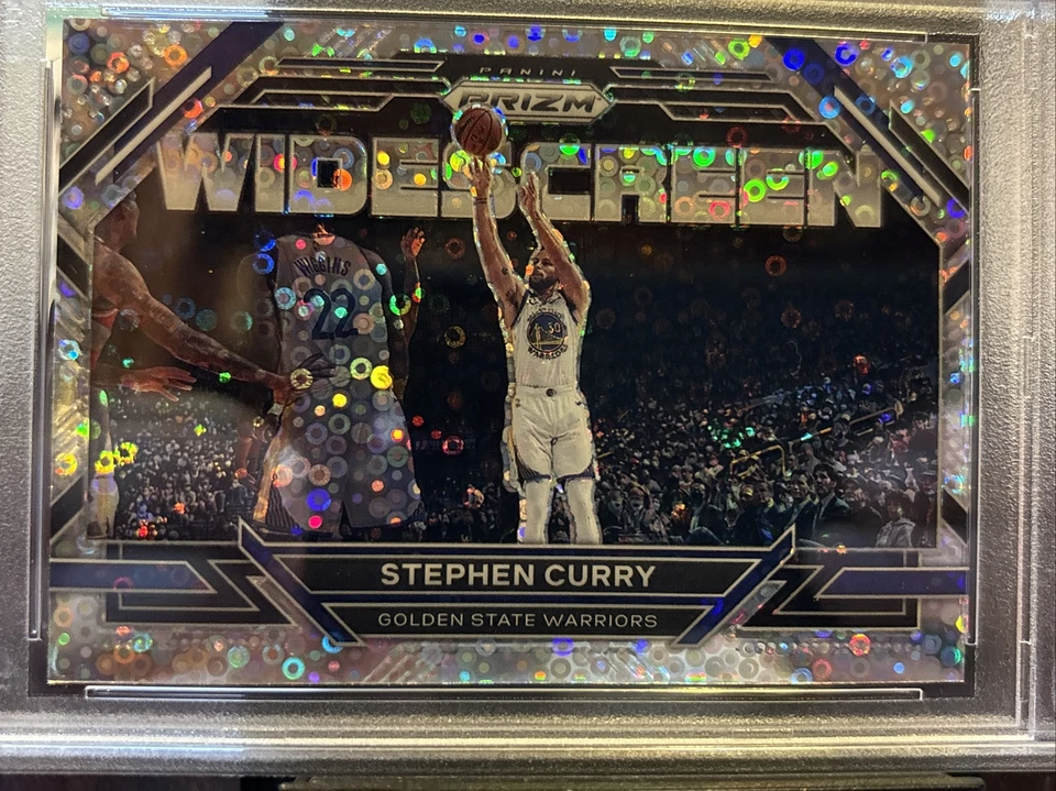 2022 Prizm Stephen Curry Widescreen Fast Break #4 PSA 9 MINT - Image 2 of 3