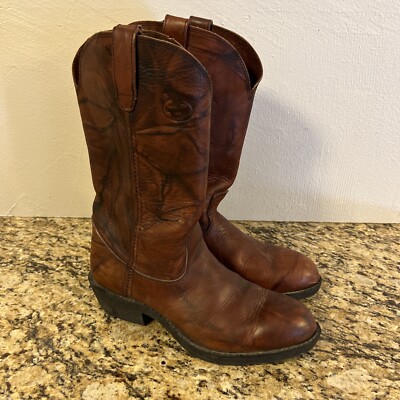 Georgia Farm Ranch Mens M Cowboy Western Boot Brandy