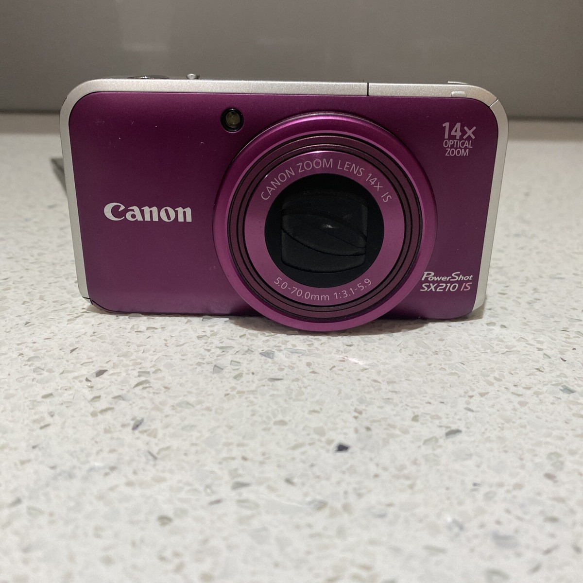 Canon Powershot SX210 IS 14.1 MP Digital Camera (purple) Made In