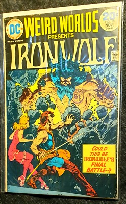 Weird Worlds Presents Iron Wolf #10 LOW GRADE Final issue 1974 DC Comic 