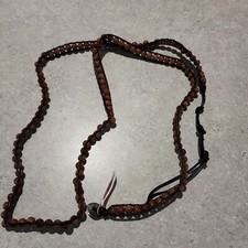 Bohemian Multi Strand Boho Wrap Yoga Bracelet Beaded Brown 34 In Long