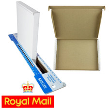 ROYAL MAIL LARGE LETTER 222x160x20mm (C5/A5) ANY QTY WHITE POSTING BOXES PIP BOX