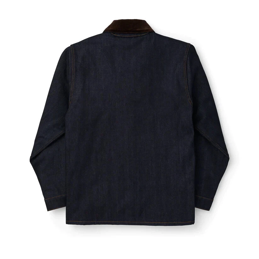 Filson Lined Denim Cruiser Jacket NWT Raw Indigo USA Made Wool Lined Workwear - Image 3 of 4