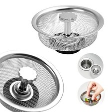 2 Pack - Stainless Steel Kitchen Sink Strainer Basket Replacement for Standar...