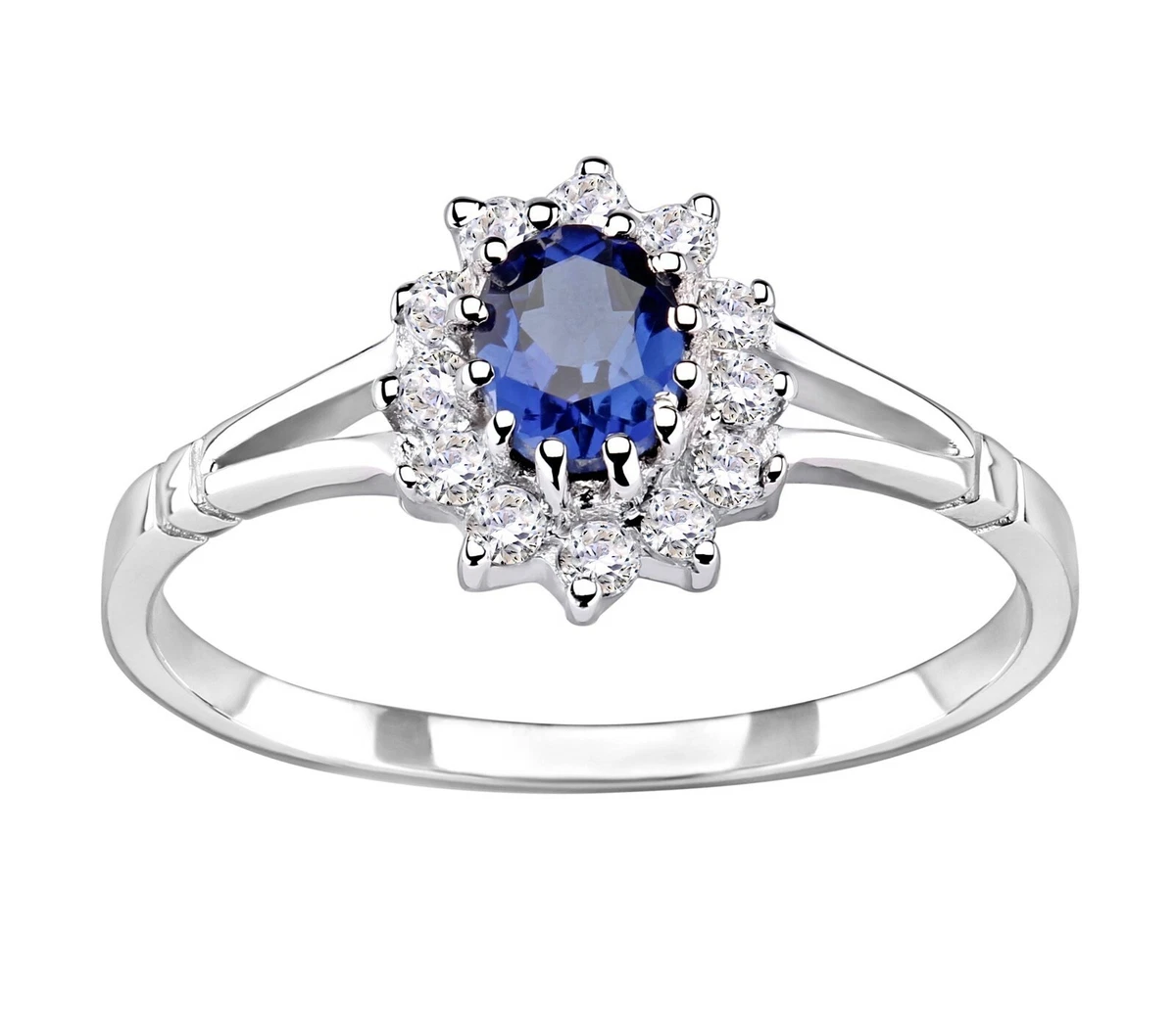 Sterling silver hotsell and sapphire rings