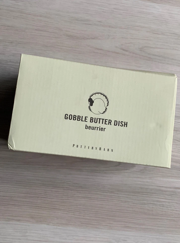 Pottery Barn Gobble Butter Dish NEW In Box - Image 3 of 3