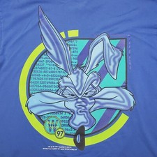 Vintage Looney Tunes 1997 Warner Bros Wile E Coyote Graphic T-Shirt Size XL