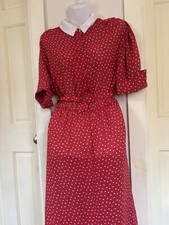 MOTHER OF THE BRIDE RED SHORT SLEEVE MAXI DRESS NON IRON SZ 14