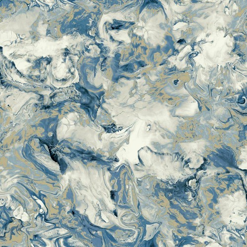 Muriva Elixir Liquid  Marble Metallic Shimmer Swirl Heavyweight Wallpaper  - Picture 21 of 21