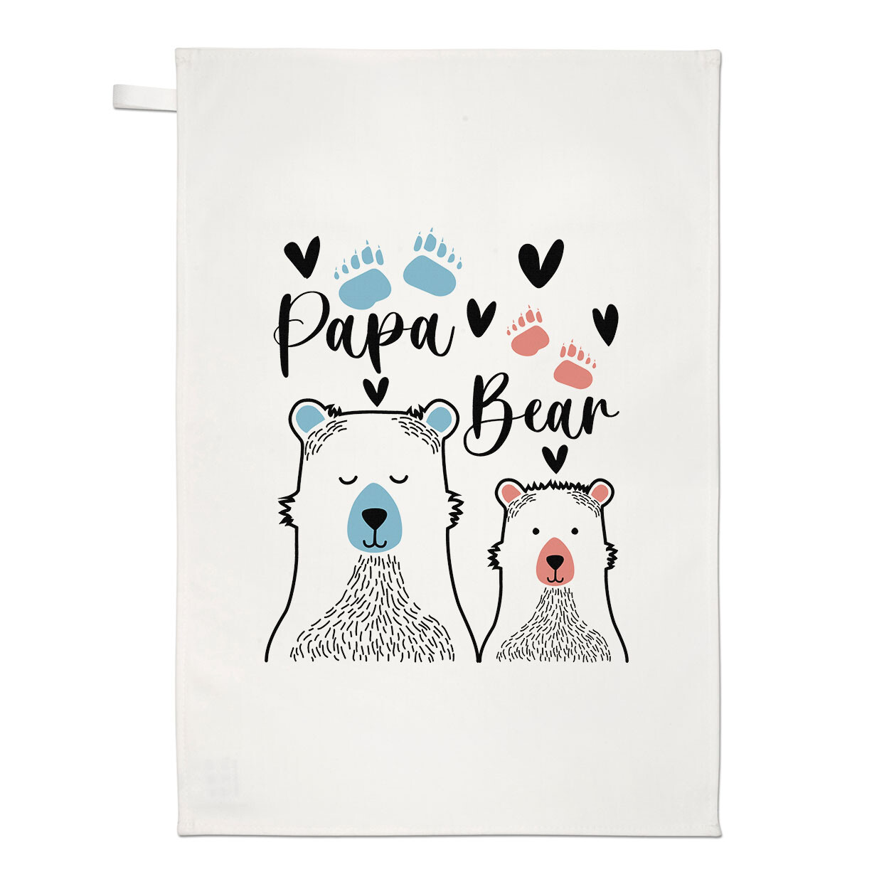 Papa Bear Tea Towel Dad Grandad Fathers Day World's Best Love Birthday Gift