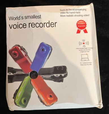 NEW Mini DV World's smallest voice recorder / camera