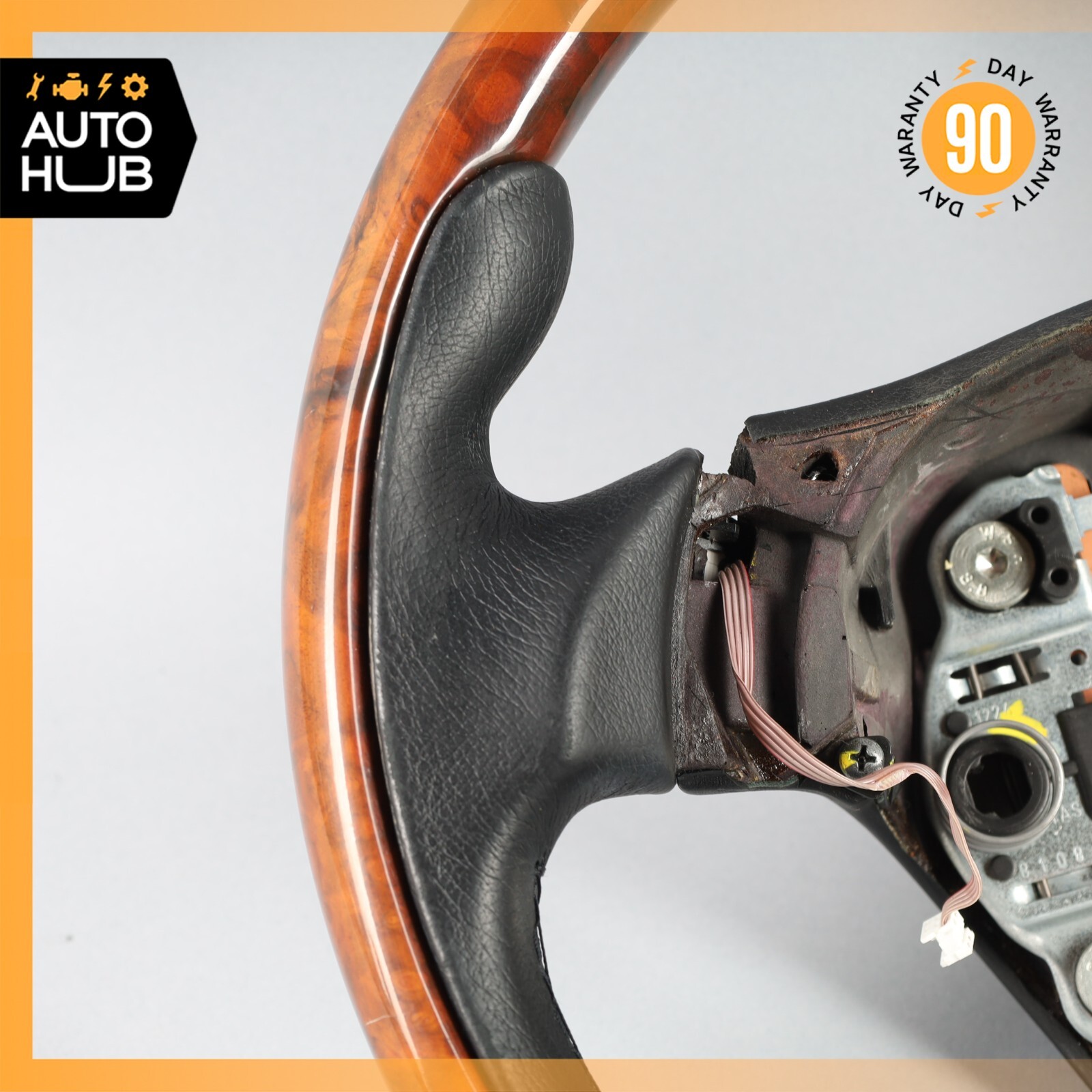 03-19 Maserati GranTurismo M145 Quattroporte Steering Wheel Walnut Wood OEM 61k