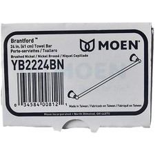 MOEN Brantford 24 in. Towel Bar in Brushed Nickel YB2224BN