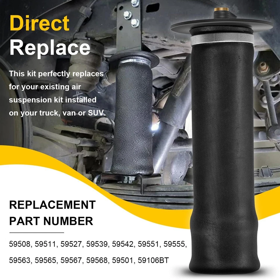 For Air Lift Replacement Air Spring Kit 50203 58571  For 1 Sleeve Air Suspension - Image 3 of 4