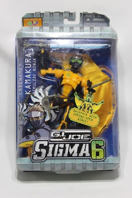 G.I. Joe Sigma 6 Kamakura Air Glide Ninja Action Figure Hasbro 2006