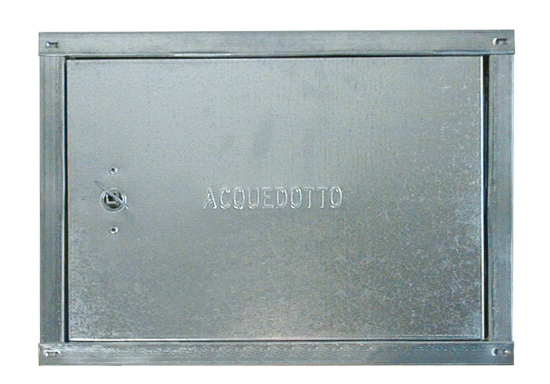 Sportello Contatore Acqua Zincato 45x60cm - Con Serratura Di Sicurezza E Chiave