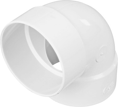 NDS 4P02 PVC 90-Degree Elbow, 4-Inch, for Hub X 1 Count (Pack of 1), White 