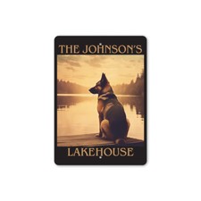 German Shepherd Lakehouse Sign