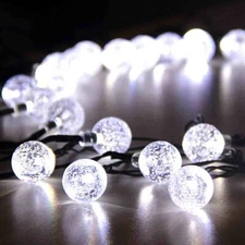 Solar 50 LED String Lights Patio Party Yard Garden Wedding Waterproof Outdoor