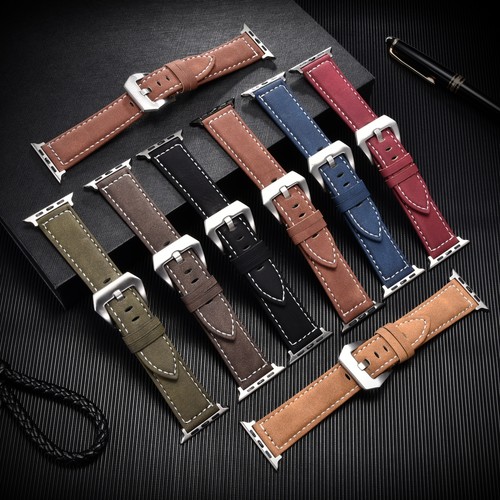 Vintage Watch Band for Apple Series 8/7/6/SE/5/4/3/2 Watch Strap 41mm 40mm 38... - 第 2/20 張圖片