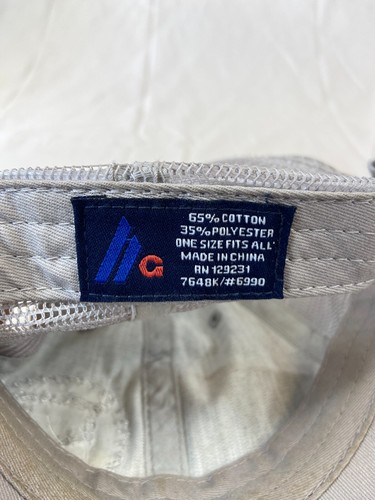 Buck Shots Bar & Grill Baseball Cap Strapback Hat Distressed Mesh Back Gray - Picture 9 of 10