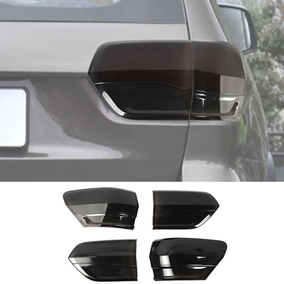 4x Smoked Black Tail Light Covers for Jeep Grand Cherokee 2014-2020 Accessories5 - image 3 of 4