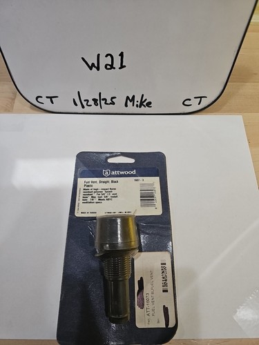 Attwood #1607-3 Straight Fuel Tank Vent for 5/8" I.D. Vent Hose. - Picture 1 of 3