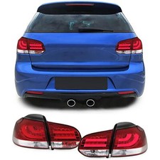 Original LED LIGHTBAR Rückleuchten in Rot Klar für VW Golf VI 6 ab 2008-