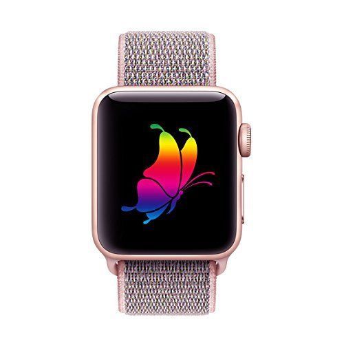 apple watch strap pink sand sport loop
