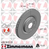 2X Bremsscheibe Vorne Ø345 Mm InnenbelüFtet FüR Mercedes M-Klasse Ml 270 Cdi