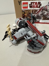 LEGO Star Wars 8091 Republic Swamp Speeder  100% Complete w/Minifigures & Manual