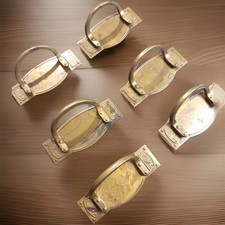 Lot 6 Anciennes Poignées De Tiroirs